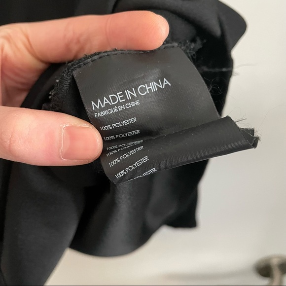 Club Monaco Black Cold Shoulder Blouse - Picture 7 of 10